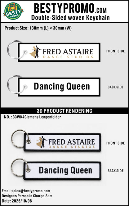 Custom Double-Sided Woven Flight Key Tag & Acrylic Keychain - Sample - 20261011 - 33