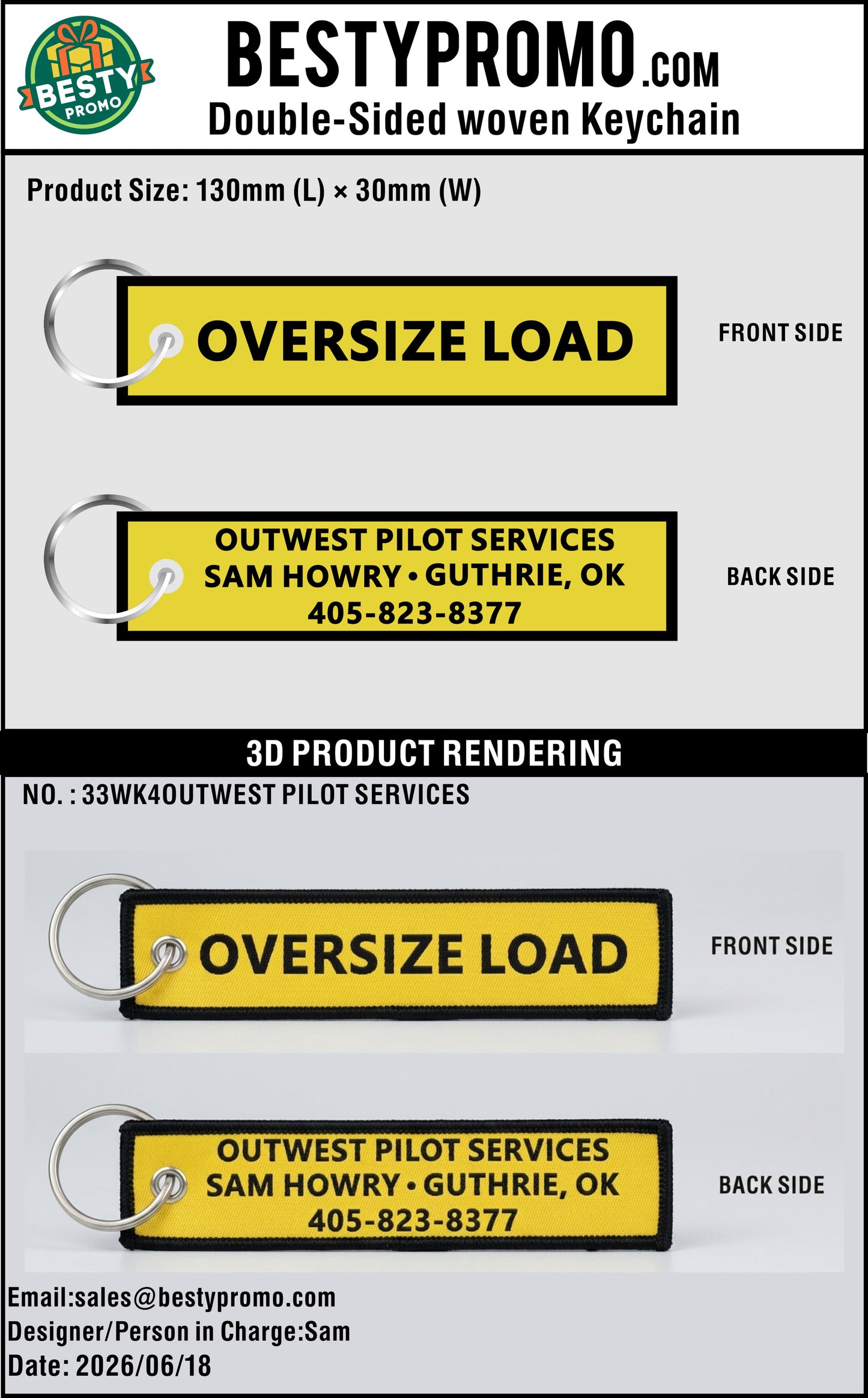 Custom Double-Sided Woven Flight Key Tag-20260831-33