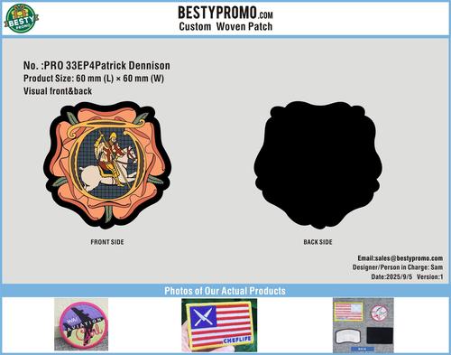 Custom Woven Patch-33WP4Patrick Dennison250905