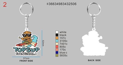 CUSTOM LOGO RUBBER KEYCHAIN - 04#36634983432506