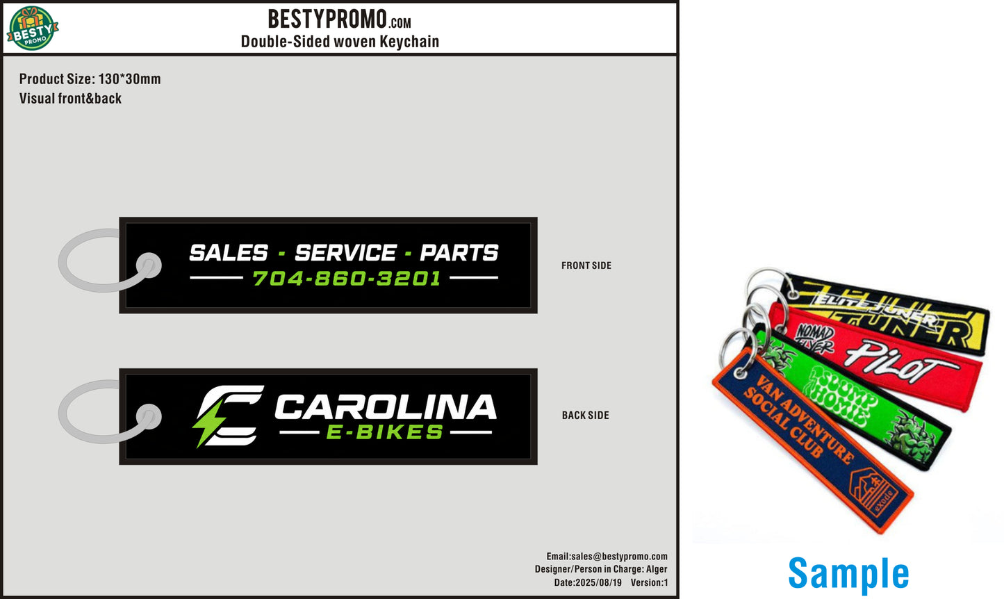 Custom Double-Sided Woven Flight Key Tag-20260822-22-1