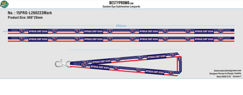 Custom Silicone Wristbands+Lanyards 15PRO-L260223Mark