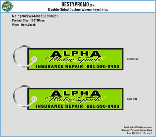Double Sided Woven Keychains pro22wk4José20250621