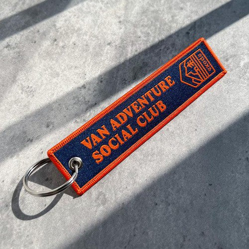 Double-Sided Woven Keychain Tags