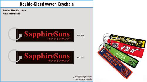 Custom Double-Sided Woven Flight Key Tag-20260722-22-1