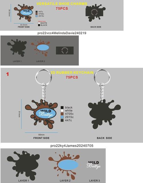 Rubber Keychain+VERSATILE SHOE CHARMS  pro22vcc4MelindaDavie240219