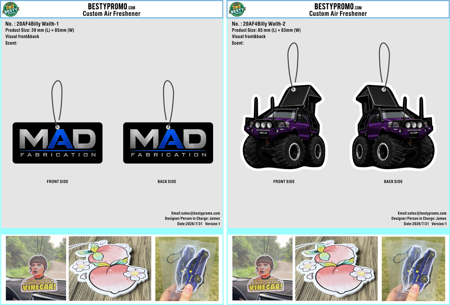 Custom Dye Sublimation Lanyards/Air Freshener-20260804-20