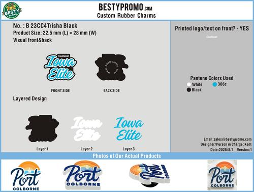 CUSTOM CHARMS-23CC4Trisha Black250804