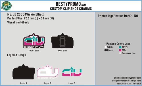 CUSTOM CLIP SHOE CHARMS-23CC4Vickie Elliott250626