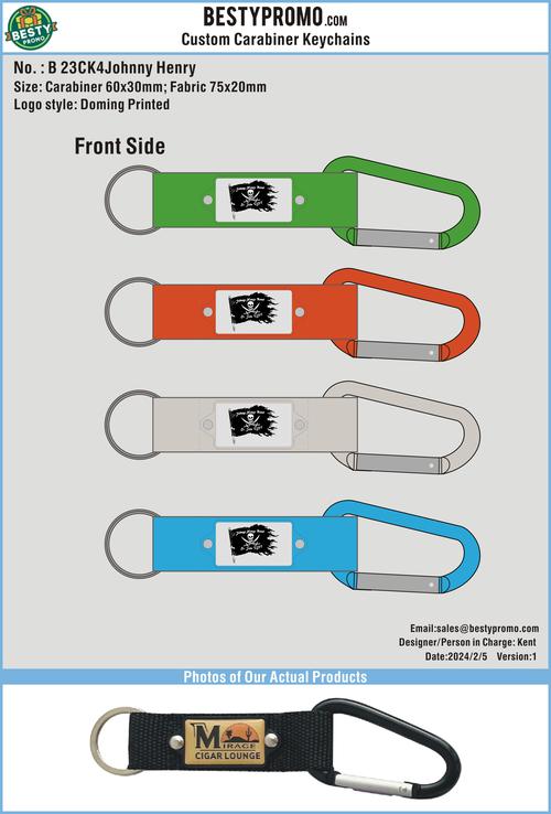 Custom Carabiner Keychains-23CK4Johnny Henry250205
