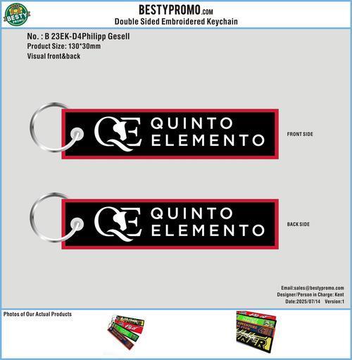 Double-Sided Custom Embroidered Keychain-23EK-D4Philipp Gesell250714