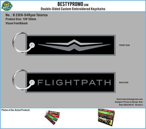 Double-Sided Custom Embroidered Keychain-23EK-D4Ryan Talarico250828