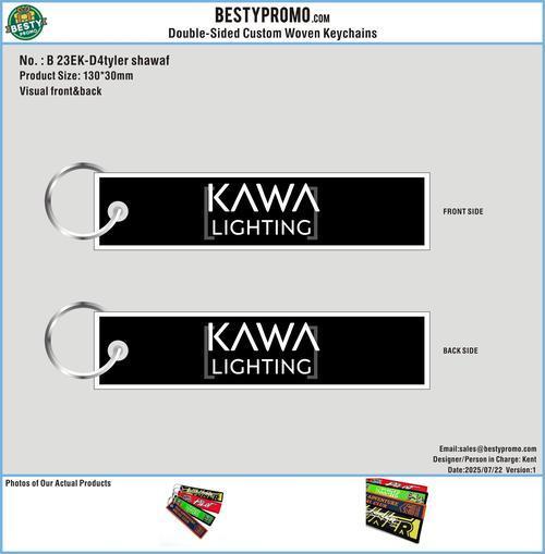 Double-Sided Custom Woven Keychains-23EK-D4tyler shawaf250722
