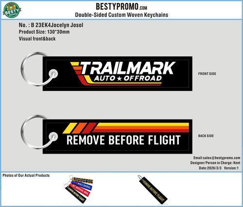 Custom Double-Sided Woven Flight Key Tag-23EK4Jocelyn Josol260303