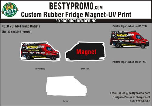 Custom 3D Soft PVC Fridge Magnet -20260510-23-RE