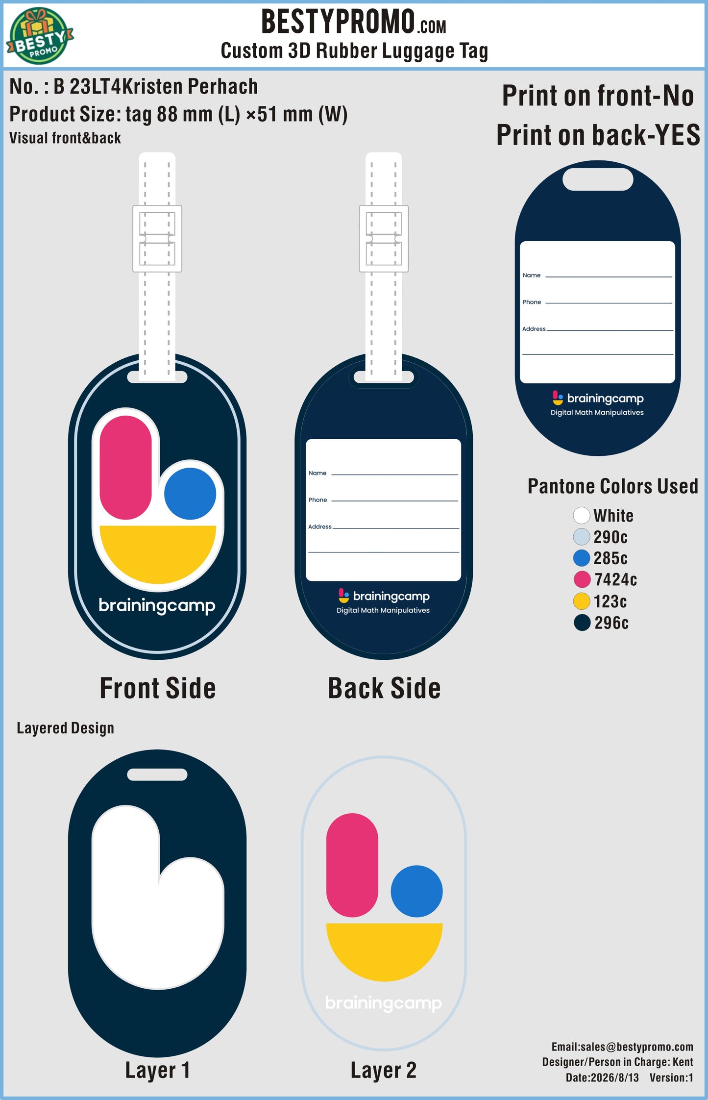 Custom 3D Die-Cut PVC Rubber Luggage Tag-20260815-23