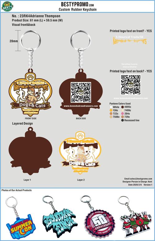 CUSTOM RUBBER KEYCHAIN-23RK4Adrianne Thompson260206