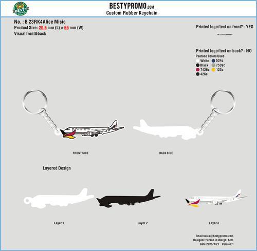 CUSTOM RUBBER KEYCHAIN-23RK4Alice Misic250113