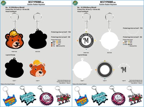 CUSTOM RUBBER KEYCHAIN-23RK4Barry Meindl250804