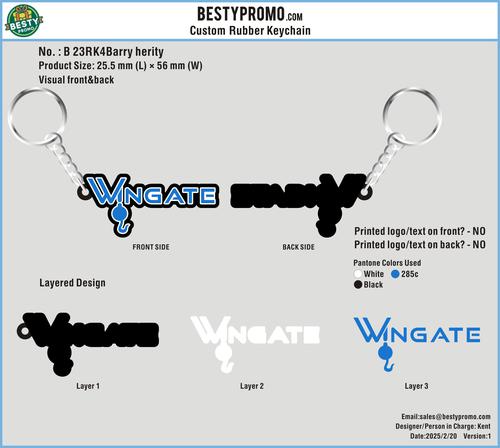 CUSTOM RUBBER KEYCHAIN-23RK4Barry herity250220