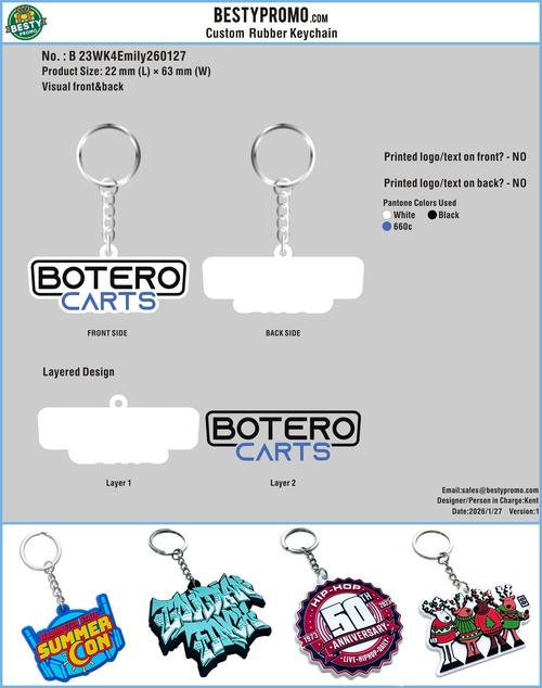 CUSTOM RUBBER KEYCHAIN-23RK4Emily260127