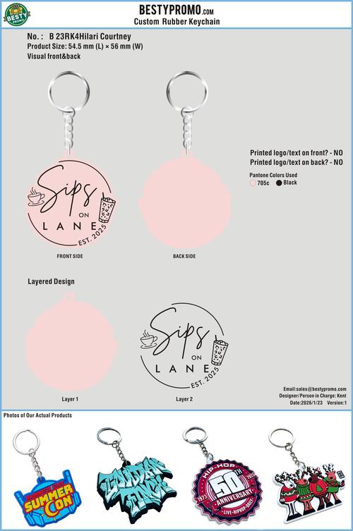 CUSTOM RUBBER KEYCHAIN-23RK4Hilari Courtney26012