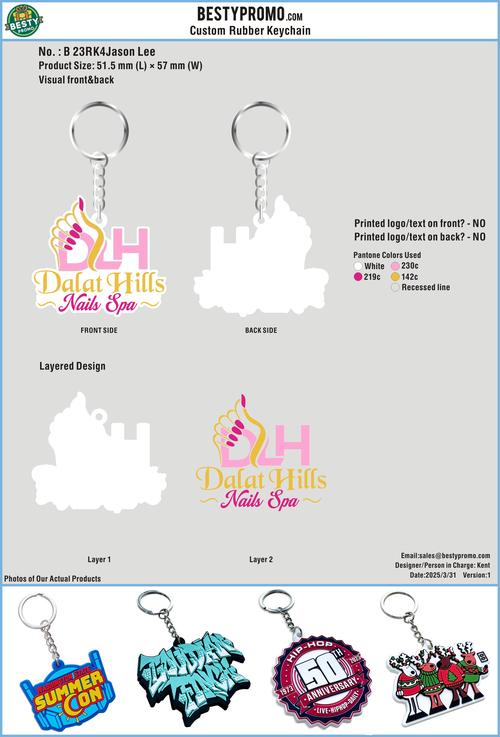 CUSTOM RUBBER KEYCHAIN-23RK4Jason Lee250331