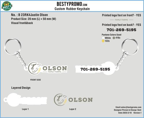 CUSTOM RUBBER KEYCHAIN-23RK4Justin Olson250318