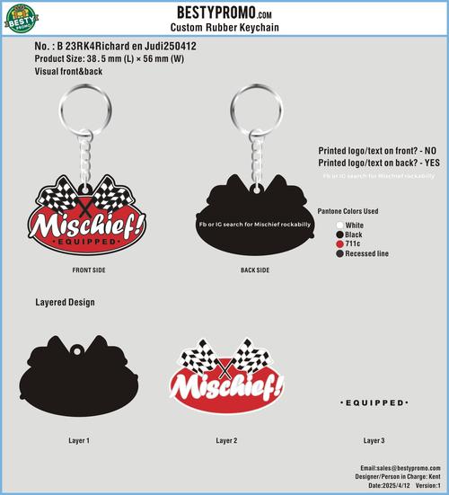 CUSTOM RUBBER KEYCHAIN-23RK4Richard en Judi250412-RE