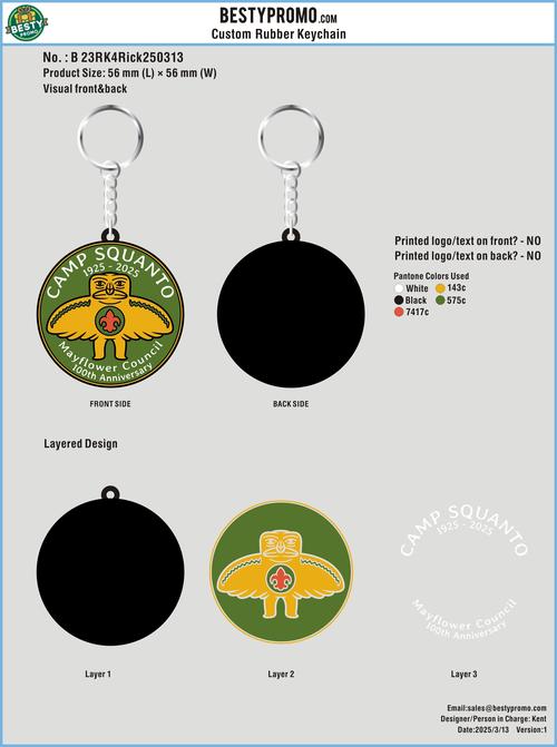 CUSTOM RUBBER KEYCHAIN-23RK4Rick250313
