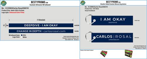 Custom Double-Sided Woven Flight Key Tag-23WK4Carlos Rosal260210