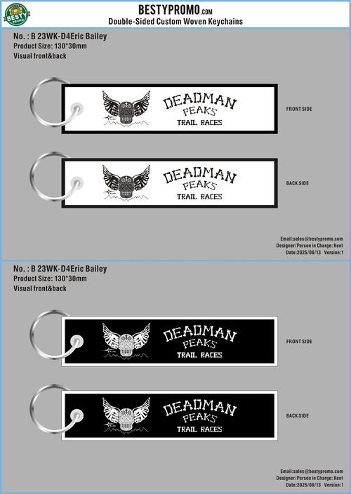Double-Sided Custom Woven Keychains-23WK-D4Eric Bailey250813