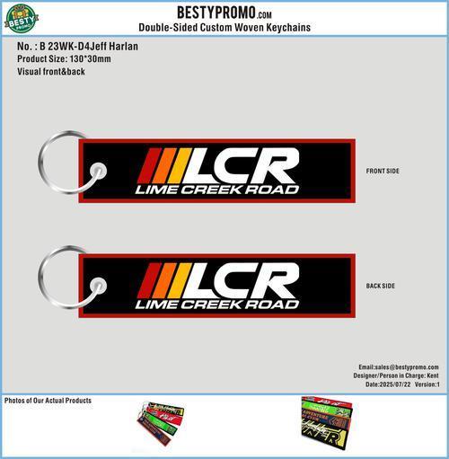 Double-Sided Custom Woven Keychains-23WK-D4Jeff Harlan250722