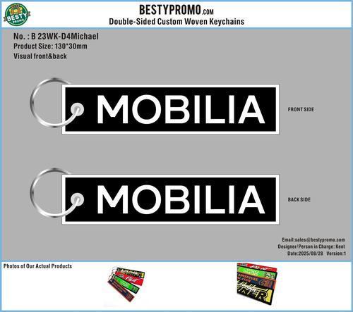Double-Sided Custom Woven Keychains-23WK-D4Michael250828