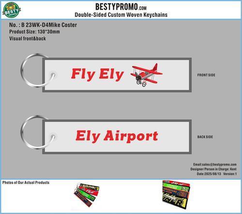 Double-Sided Custom Woven Keychains-23WK-D4Mike Coster250809