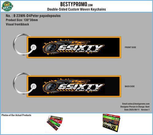 Double-Sided Custom Woven Keychains-23WK-D4Peter papadopoulos250911