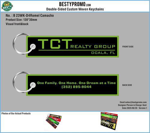 Double-Sided Custom Woven Keychains-23WK-D4Romel Camacho250820
