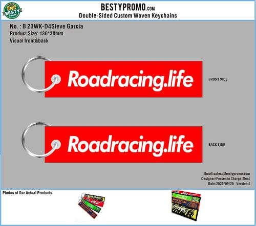 Double-Sided Custom Woven Keychains-23WK-D4Steve Garcia250925