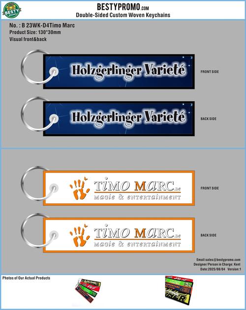 Double-Sided Custom Woven Keychains-23WK-D4Timo Marc250804