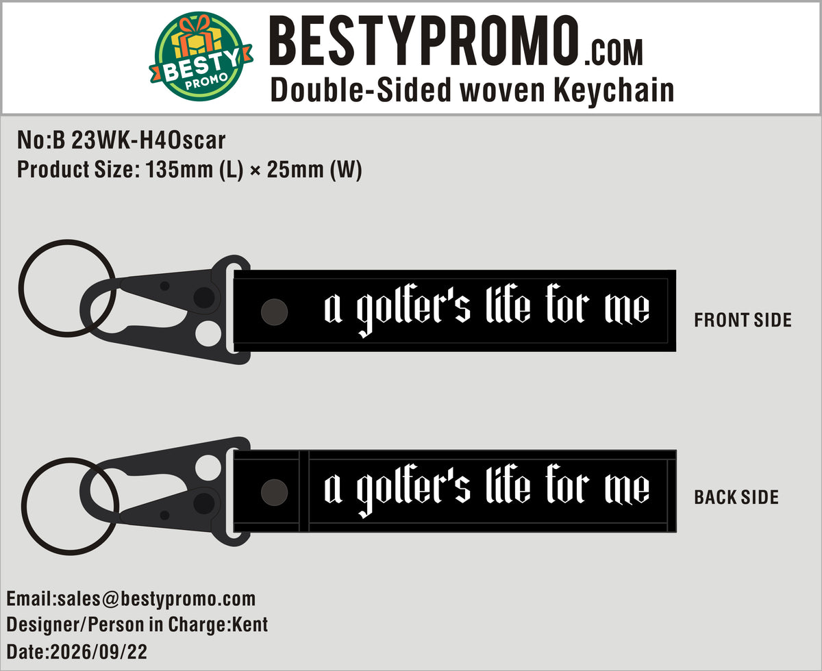Custom Double-Sided Woven Flight Key Tag with Snap Hook-20260924-23