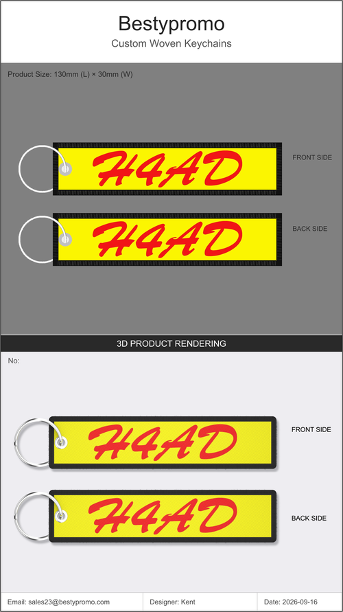 Custom Double-Sided Woven Flight Key Tag-20260917-23