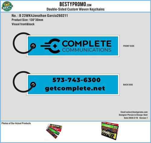 Custom Double-Sided Woven Flight Key Tag-23WK4Jonathan Garcia260211