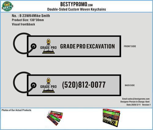 Custom Double-Sided Woven Flight Key Tag-23WK4Mike Smith260311