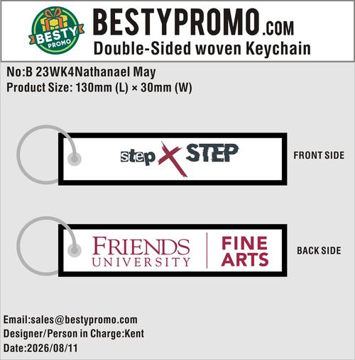 Custom Double-Sided Woven Flight Key Tag-20260821-23