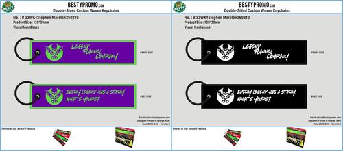 Custom Double-Sided Woven Flight Key Tag-23WK4Stephen Marston260210