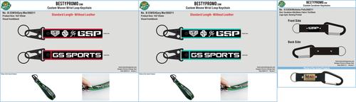 Custom Woven Wrist Loop Keychain-23WS4Gary Mor260211