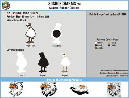 CUSTOM SHOE CHARMS-20CC4Emma Hudler