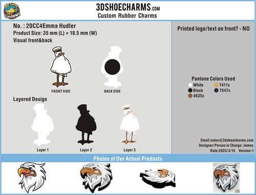 CUSTOM SHOE CHARMS-20CC4Emma Hudler