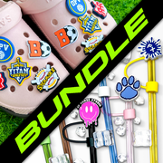 BUNDLE: Custom Clog Charms & Custom Straw Topoers