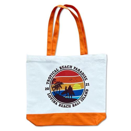 Colorblock Canvas Shoulder Bag – Custom Logo